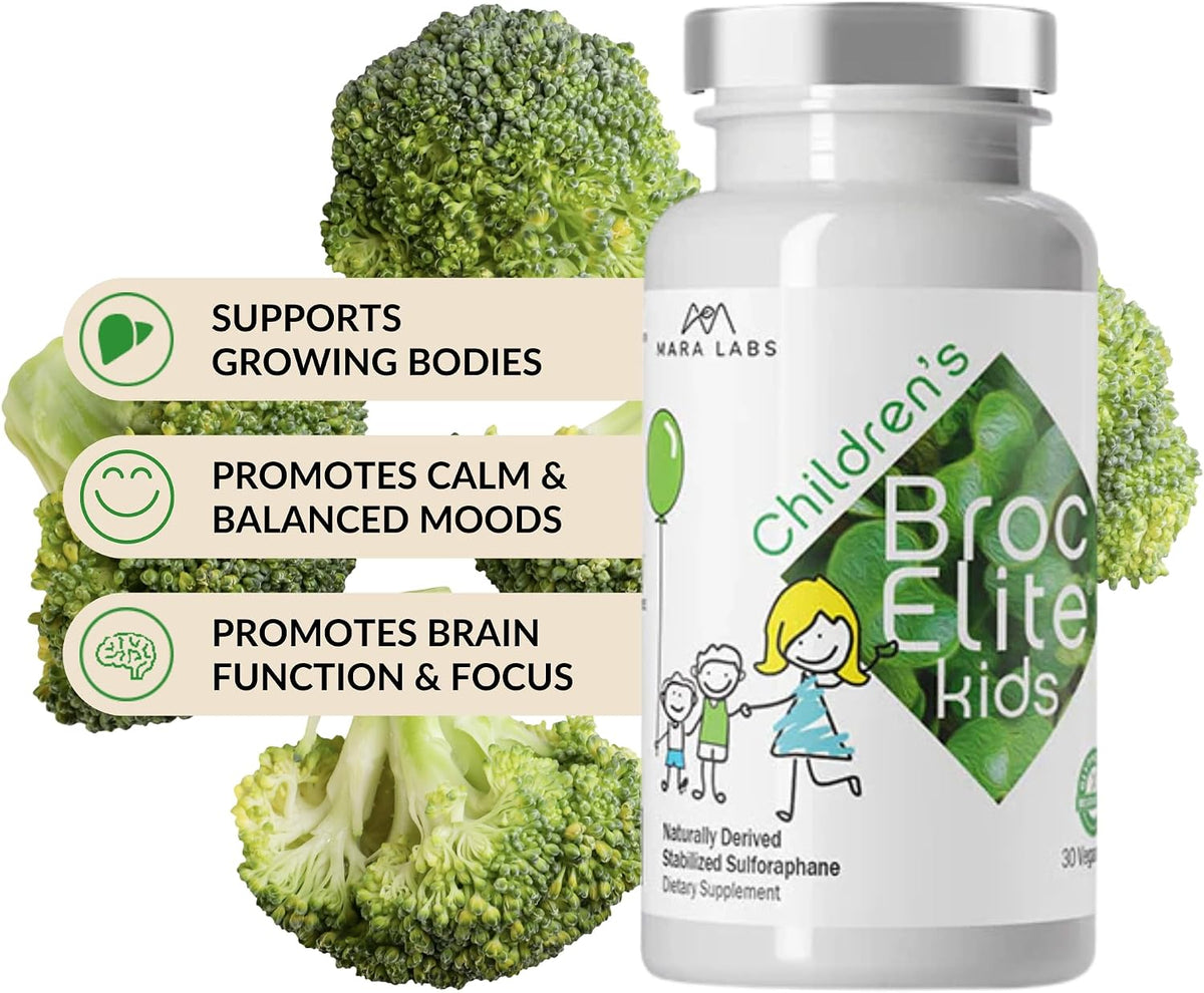 BrocElite Kids - Broccoli Supplement with Naturally Stabilised Sulforaphane - 30 Vegan Capsules - görsel 5
