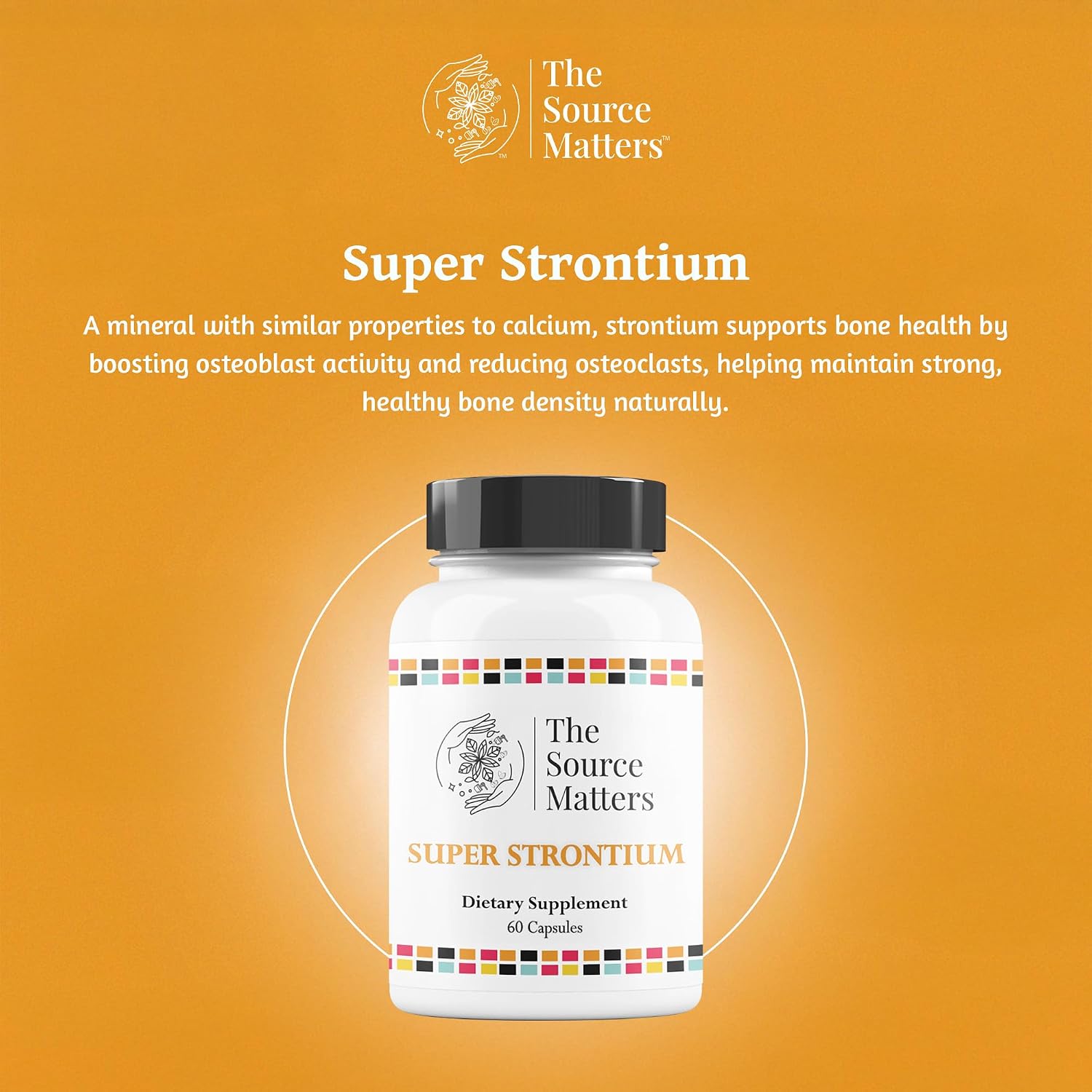 Super Strontium Boost Dietary Supplement - Strontium Citrate for Bone Support (60 Capsules) - görsel 2