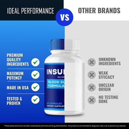 Insupure Capsules - Maximum Strength Natural Supplement (2 Pack)