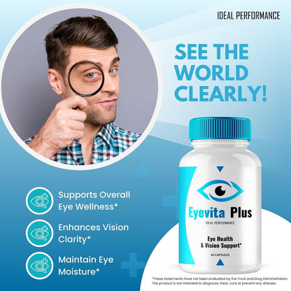 Eyevita Plus Eye Health Food Supplement Capsules (2 Pack)