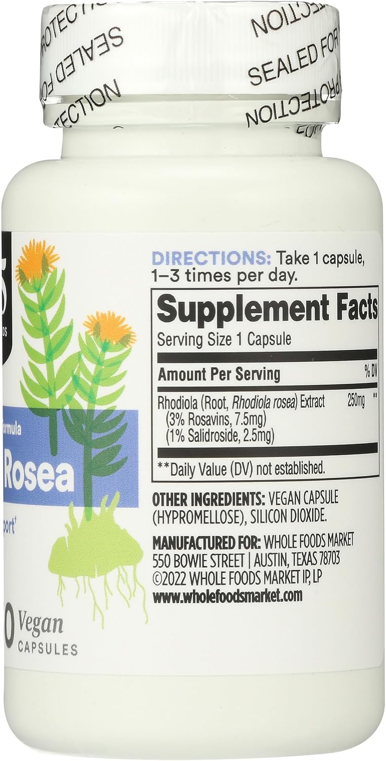 365 by Whole Foods Market, Rhodiola, 60 Capsules - görsel 5