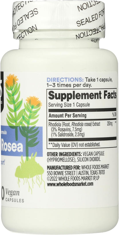 365 by Whole Foods Market, Rhodiola, 60 Capsules