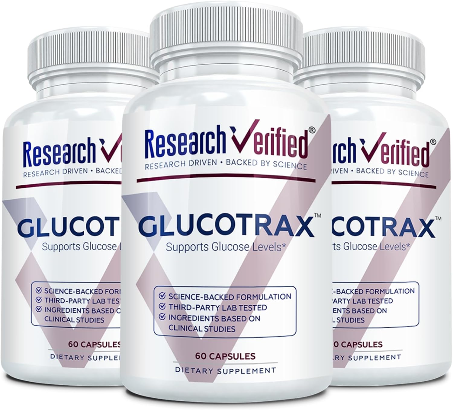 Research Verified Glucotrax - Berberine, Chromium Picolinate, Cinnamon, Gymnema - 360 Capsules (6 Month Supply) - görsel 9