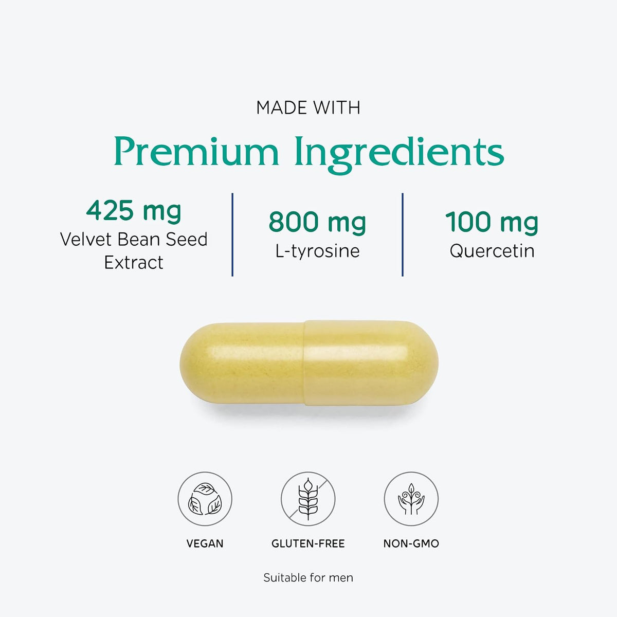 Vitanica Dopamine Assist - Neurotransmitter Support Supplement - 60 Capsules - görsel 4