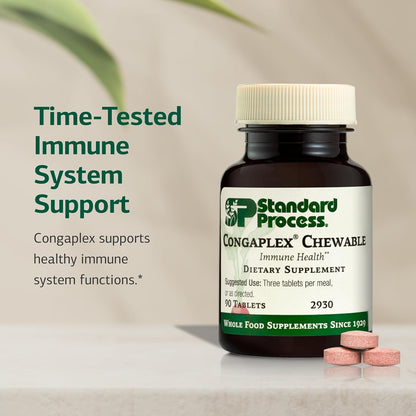 Standard Process Congaplex Chewable - Immune Support with Vitamin A - 90 Tablets