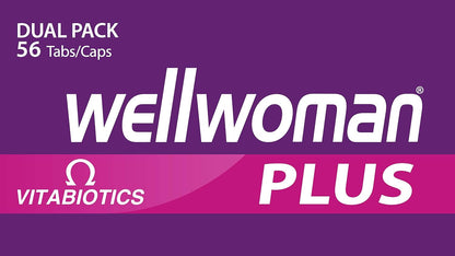 Vitabiotics Wellwoman Plus Tablets & Omega 3-6-9 Capsules, 56 Tablets and Capsules