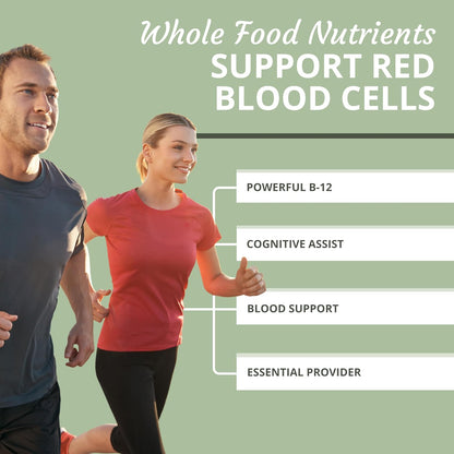 Optimal Health Systems Essential B-12 Drops: Whole Food B-12 for Energy, Red Blood Cell and Cognitive Support – Vegetarian, Non-GMO, Gluten-free, 60 mL
