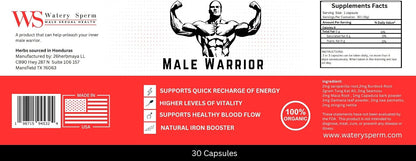 Male Warrior - 100% Organic Herbal Supplement by 26 Herb Maya