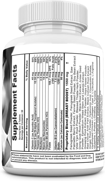 NIPPLEXAN Natural Nipple Enhancement Tablets – 60 Tablets