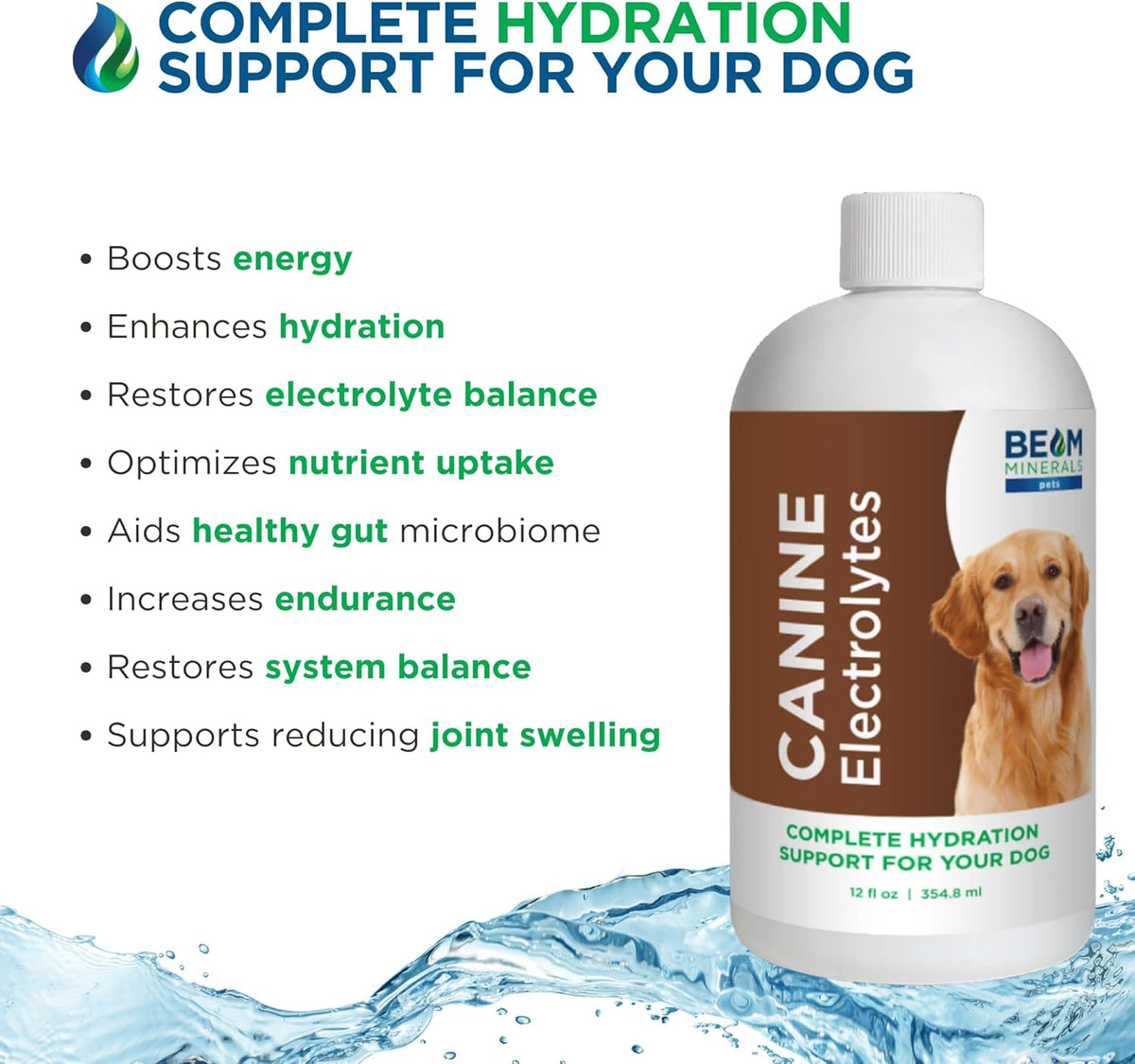Complete Canine Electrolytes | Full-Spectrum Electrolytes for Dogs | 355 ml - görsel 5