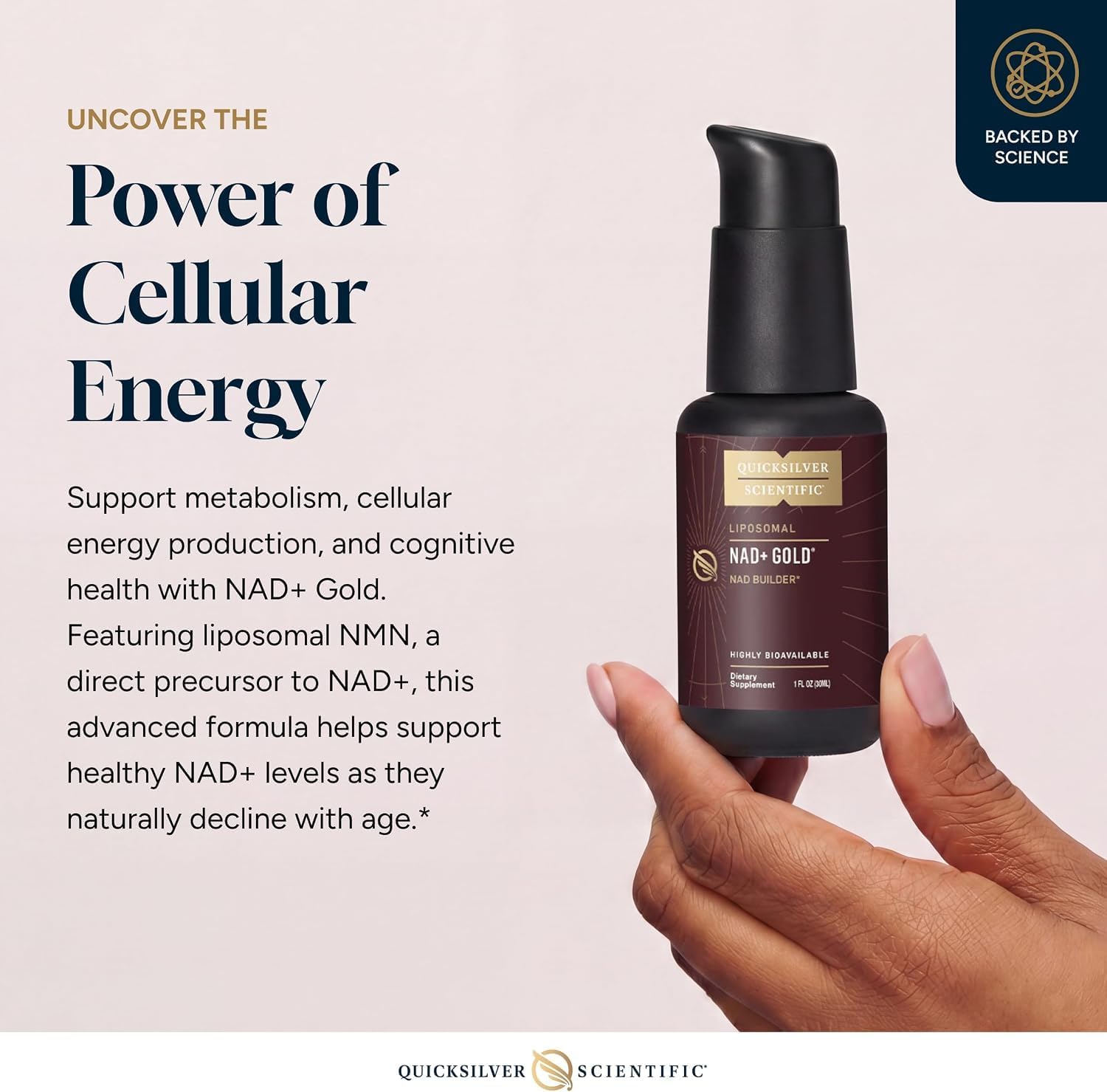 Quicksilver Scientific NAD+ Gold 30ml - görsel 3