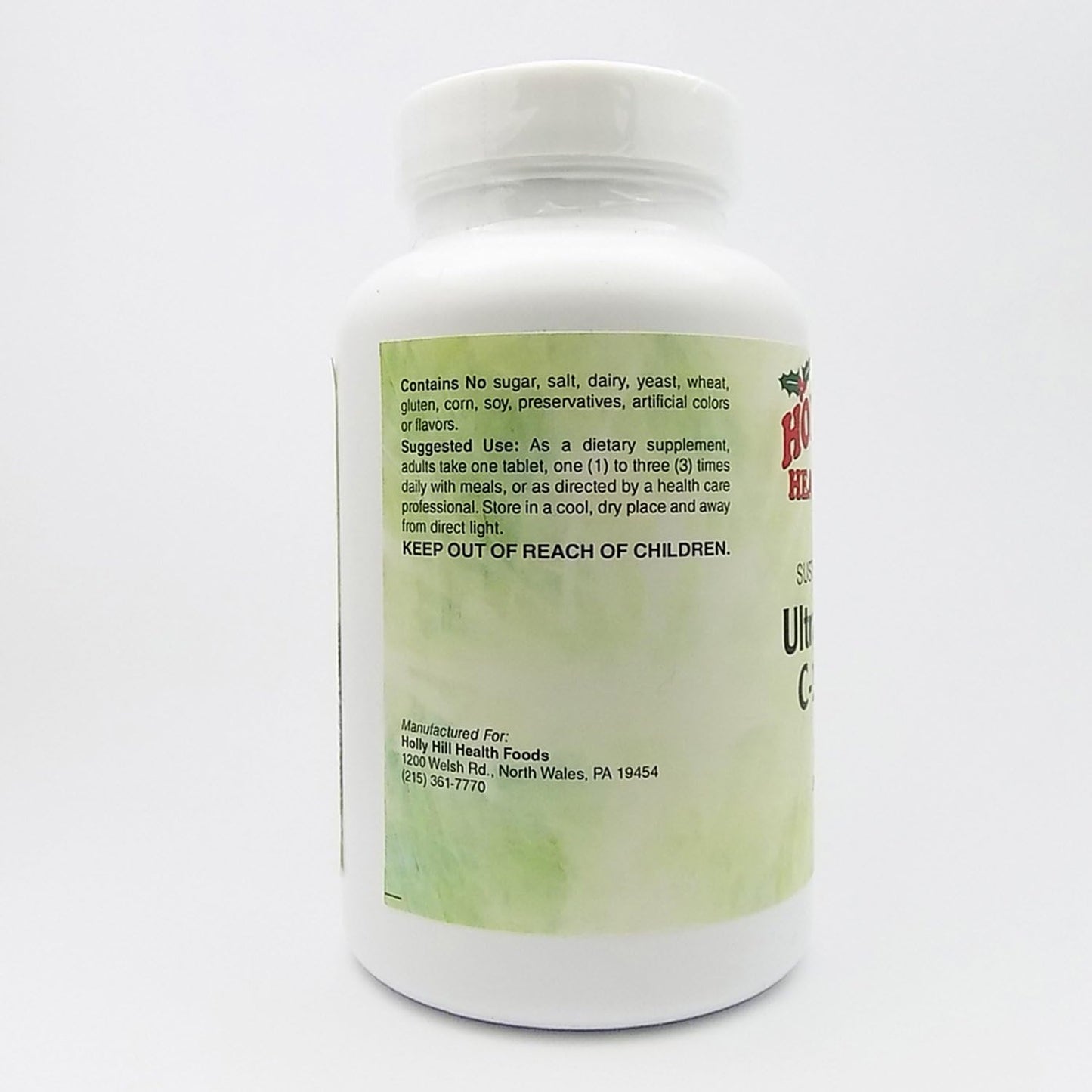 Holly Hill Health Foods, Ultra Complex C 1000 mg, Vegetarian, 100 Tablets - görsel 3