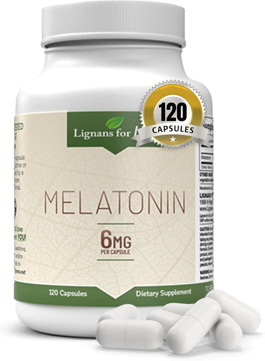 Melatonin for Dogs and People, 6mg - 120 Capsules - Capsules - Pet Supplement - Sleep Aid - görsel 1