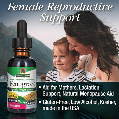 Nature's Answer Fenugreek Seed Extract – 2000 mg, 30 ml (2 Pack)
