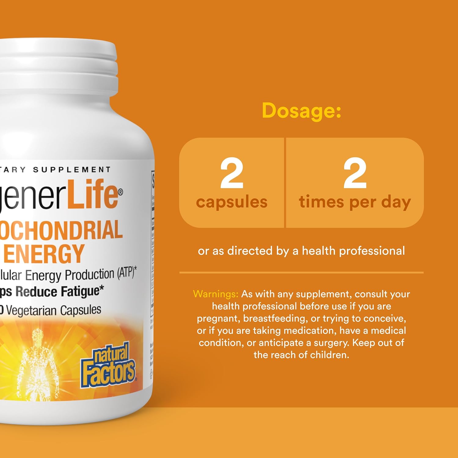 Natural Factors RegenerLife Capsules – Mitochondrial Support for Cellular Energy - görsel 4
