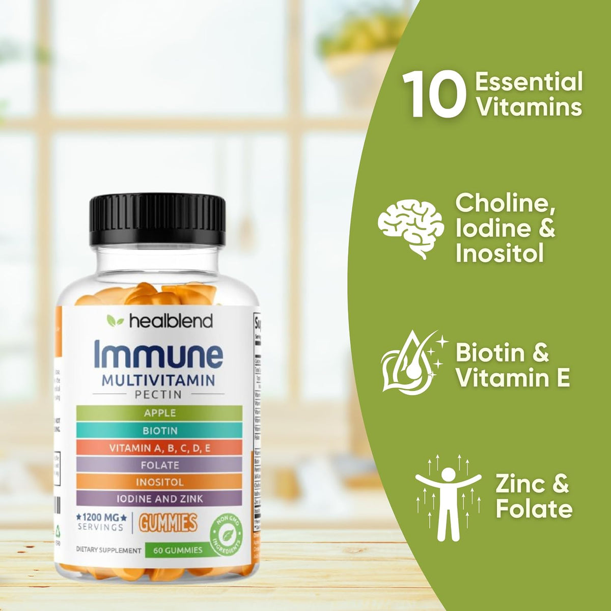 healblend Power-Packed Multivitamin Bear Gummies for Adults - görsel 4