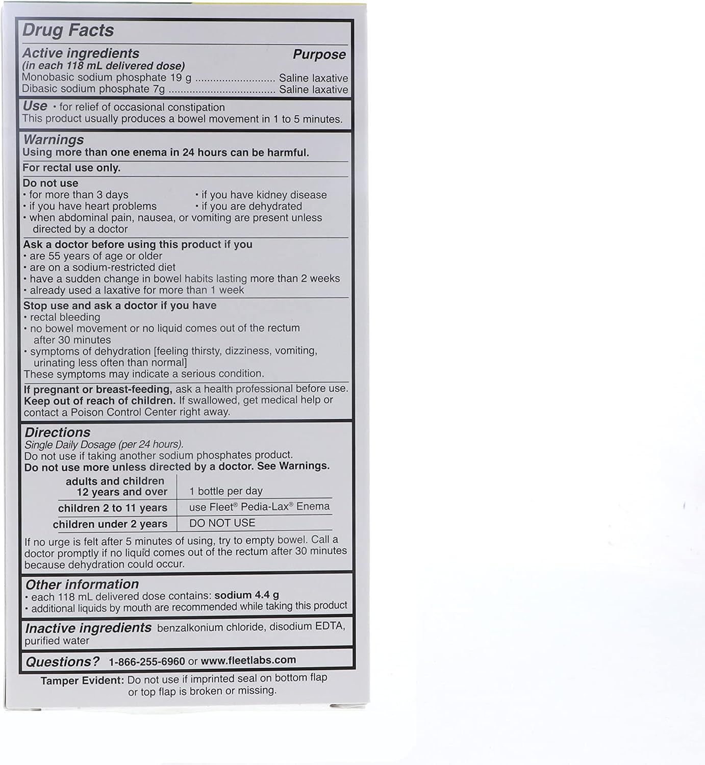 Fleet Laxative Saline Enema with Gentle Glide Tip – 133 ml Bottles (Pack of 3) - görsel 4
