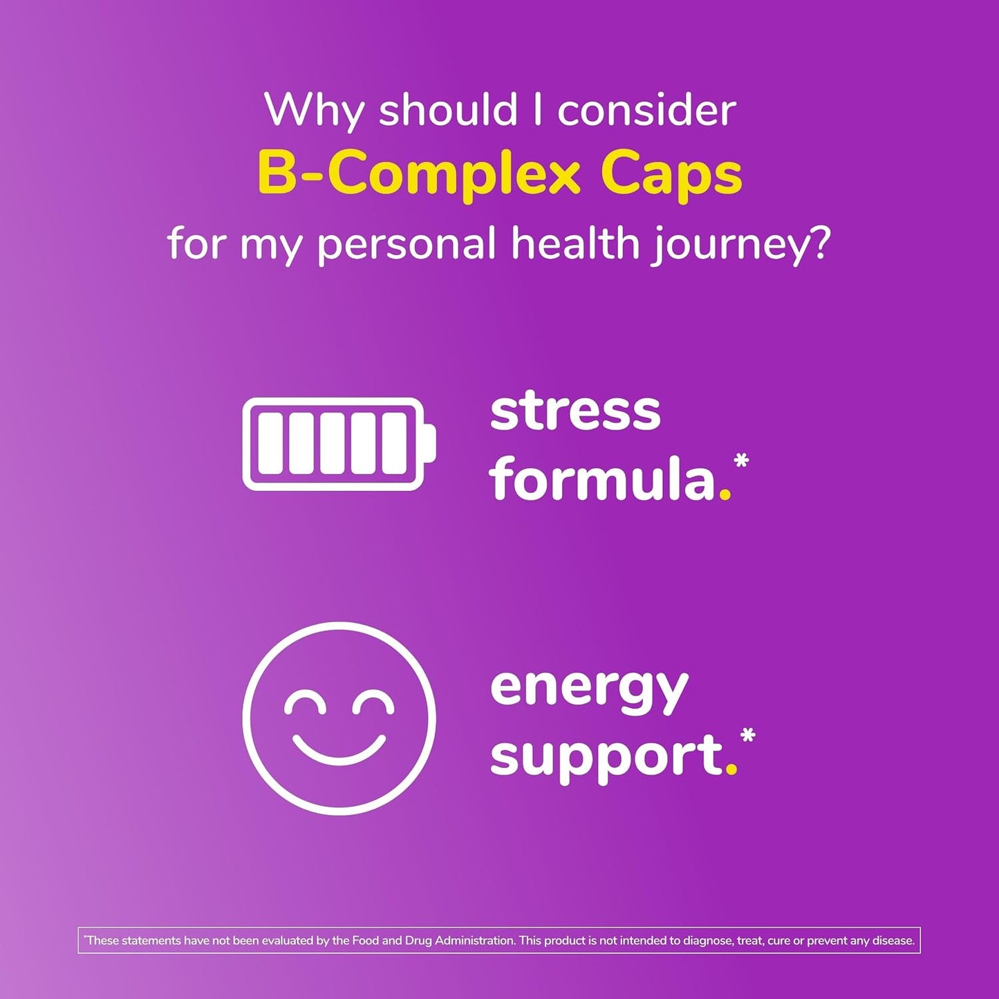 Twinlab Stress B-Complex Capsules - Energy Support Supplement with Vitamin B12 and B6 (100 Capsules) - görsel 5