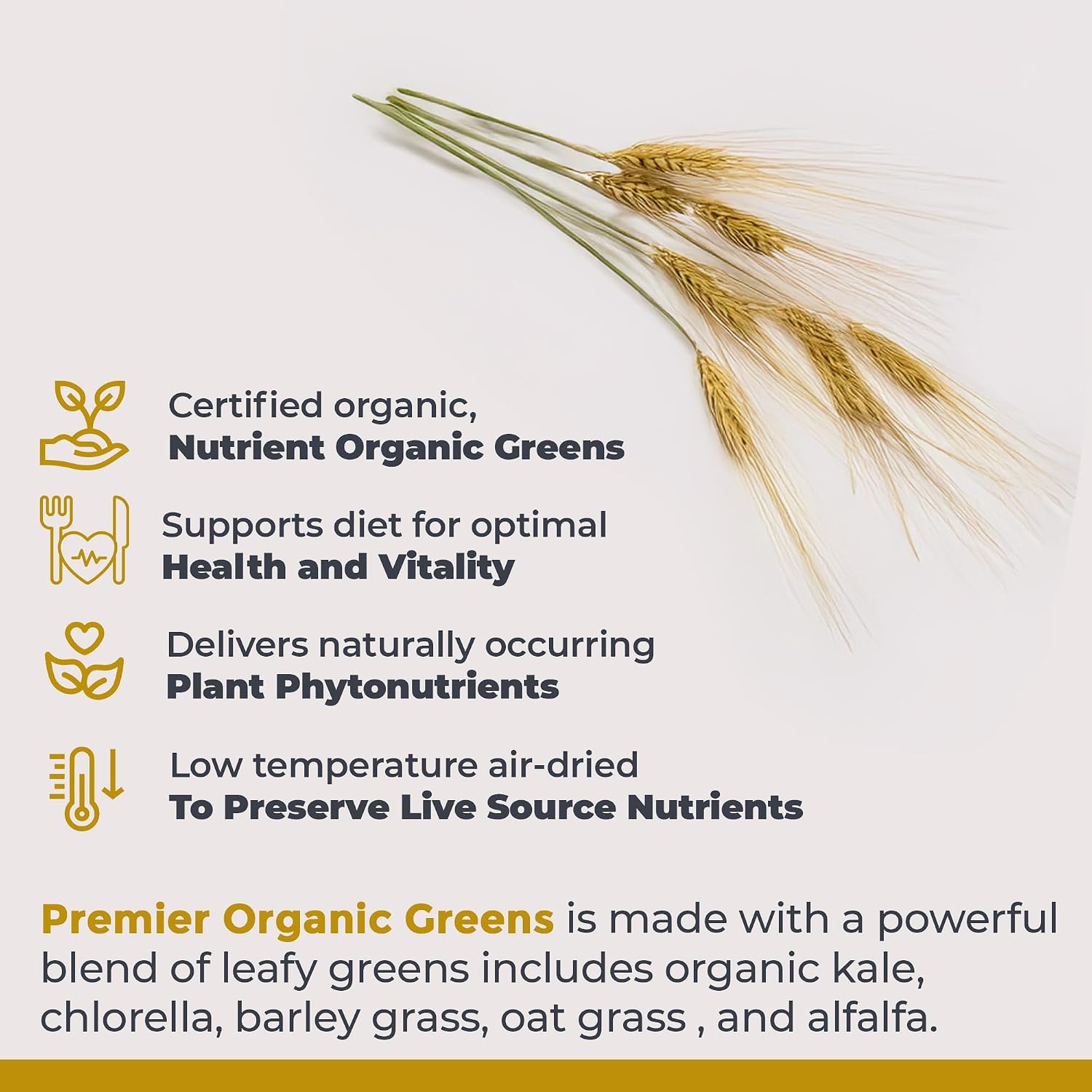 Premier Research Labs Premier Organic Greens - Super Greens Powder, 10 oz - görsel 4