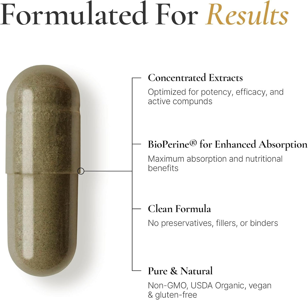 Restore Organic Sea Moss Mineral Complex – Daily Mineral Support with Black Seed Oil, Bladderwrack, Burdock, Ashwagandha, Turmeric, Apple Cider Vinegar & Shilajit – BioPerine® Enhanced Absorption (60 Capsules) - görsel 4