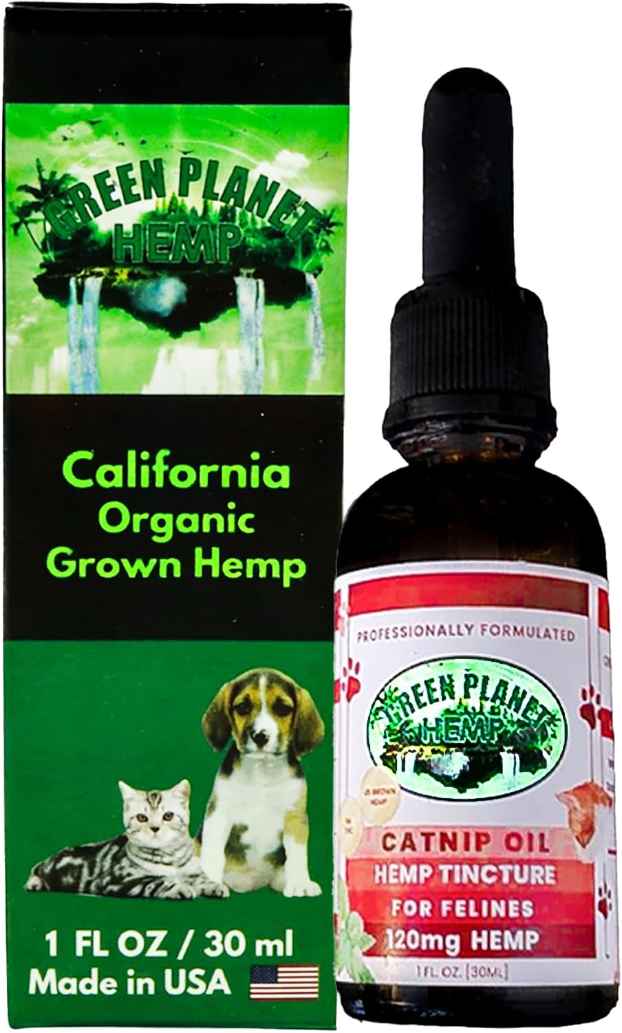 Pet Hemp Oil with Catnip – Organic Hemp Tincture for Dogs and Cats - görsel 1