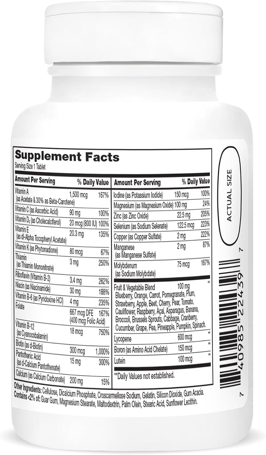 21st Century Wellify Men's Energy Multivitamins with Minerals, 65 Tablets - görsel 2