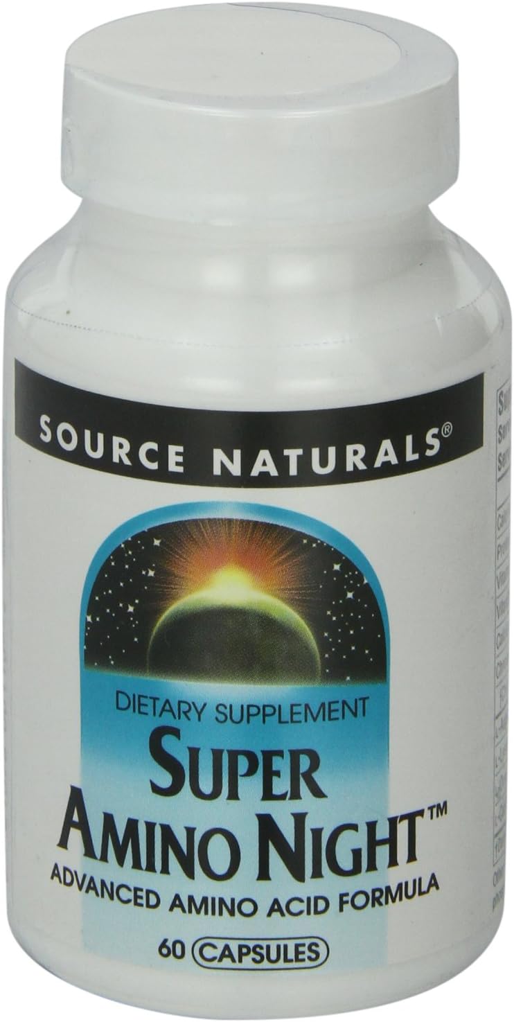 Source Naturals Super Amino Night - Advanced Amino Acid Formula - 60 Capsules - görsel 4