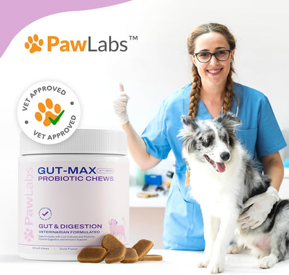 Gut Max Probiotic Chews for Dogs - Duck Flavour (90 Soft Chews)