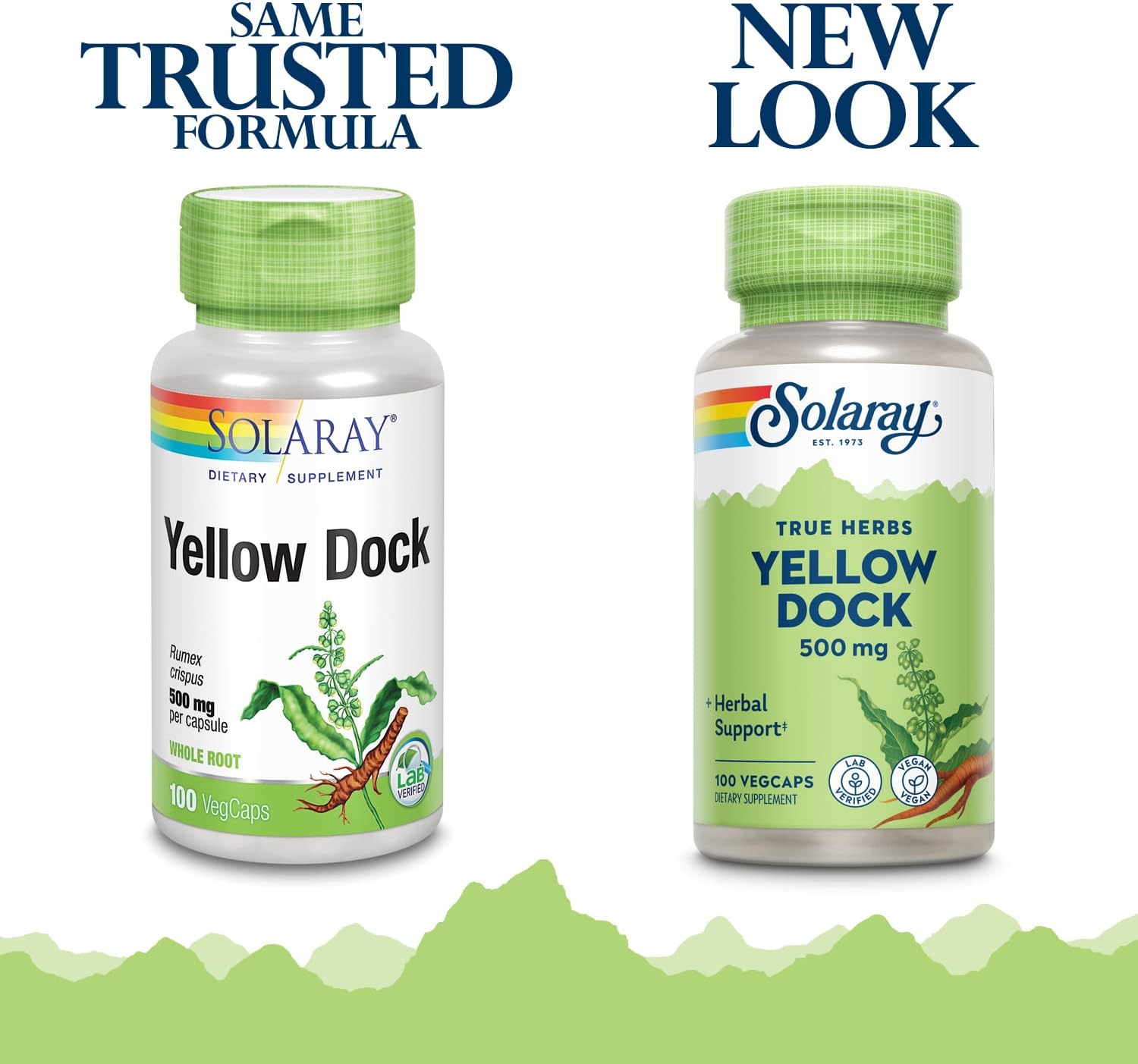 SOLARAY Yellow Dock Root, 500mg, 100 Vegan Capsules - görsel 2
