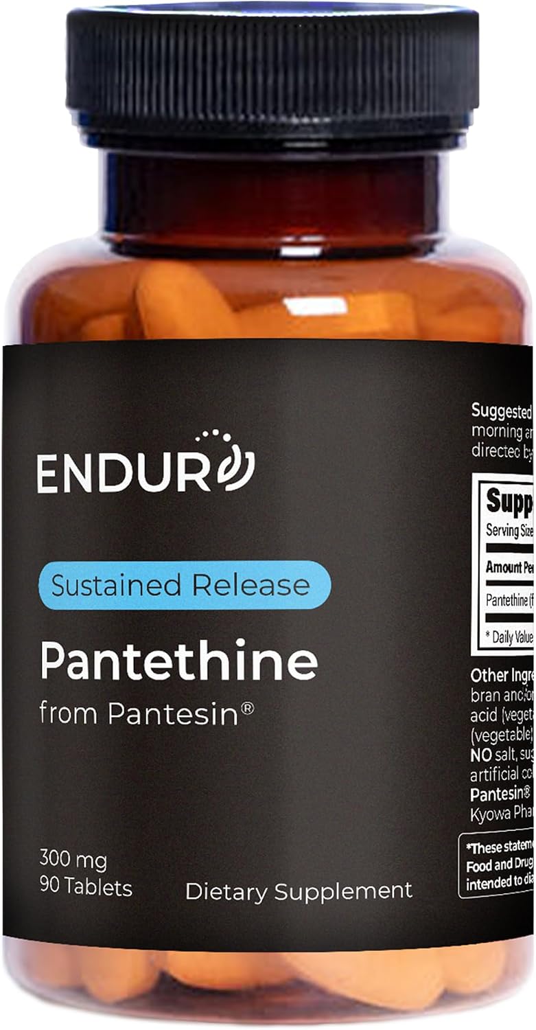 Endur Pantethine from Pantesin – Sustained Release – 300mg, 90 Tablets - görsel 1