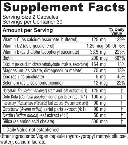Vitanica Luminous - Hair, Skin & Nail Support Supplement, 60 Capsules
