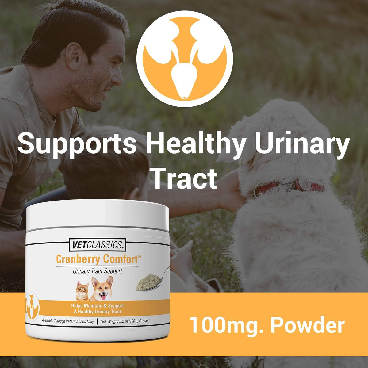 Cranberry Comfort Urinary Tract Pet Supplement for Dogs and Cats, 3.5 oz Powder - görsel 2