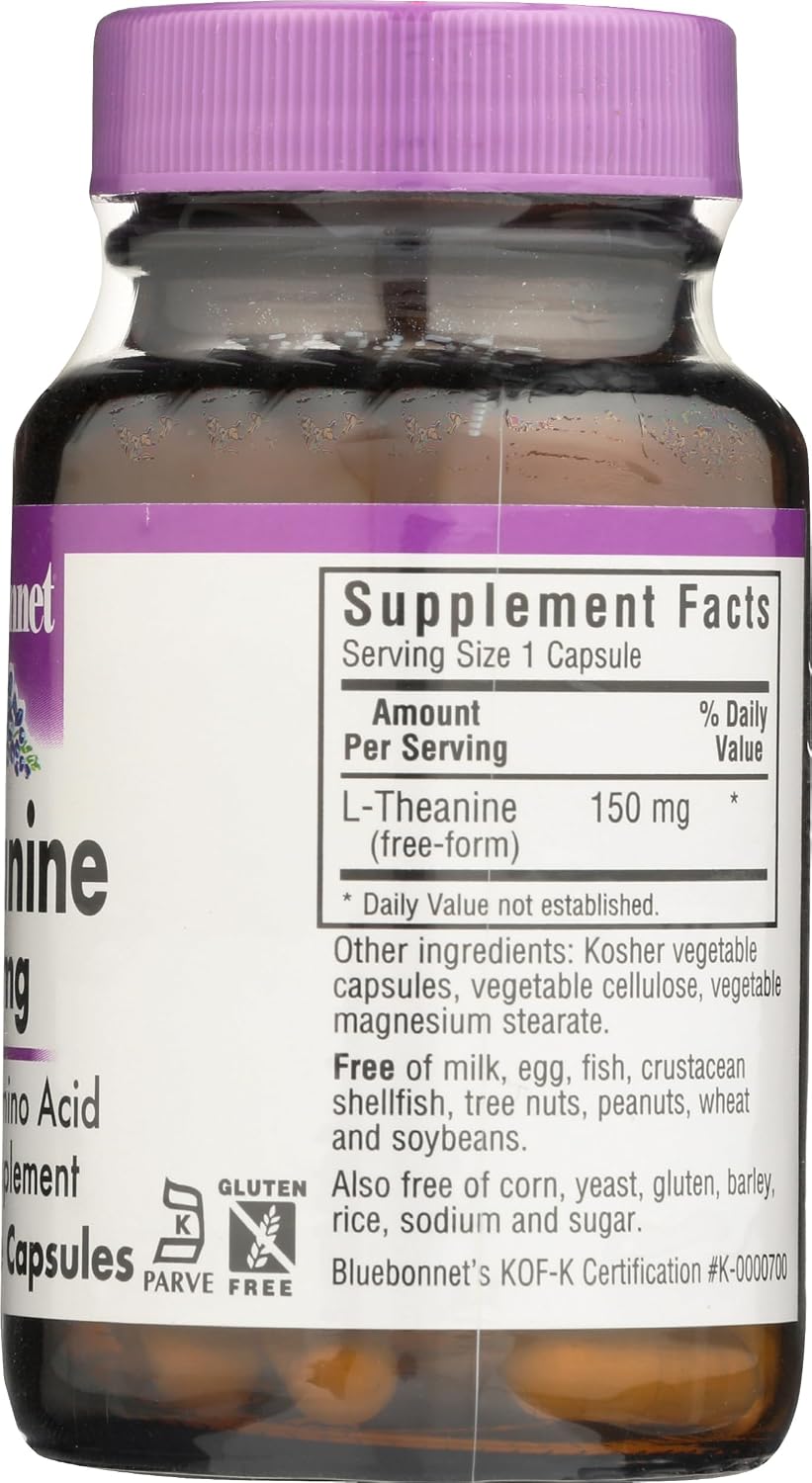Bluebonnet Nutrition L-Theanine 200 mg, 30 CT - görsel 7