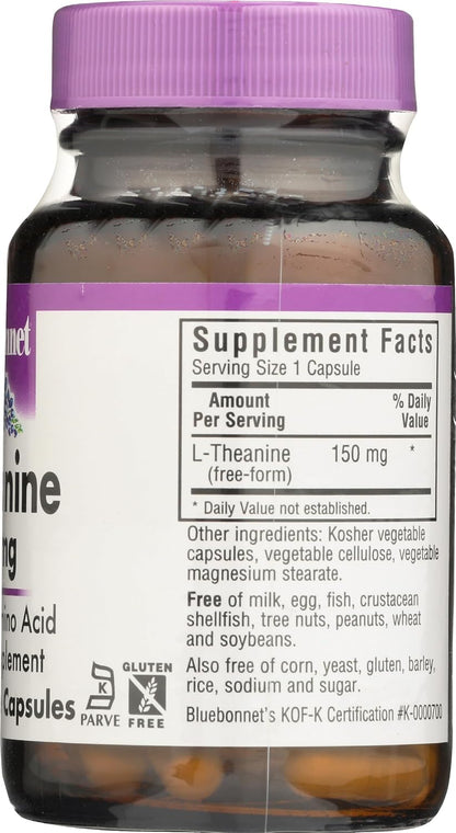 Bluebonnet Nutrition L-Theanine 200 mg, 30 CT