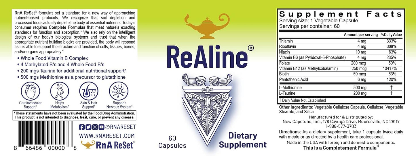 RnA ReSet - The Longevity Bundle - ReMag Magnesium, Vitamin C, Vitamin D, ReAline Vitamin B Complex - görsel 4