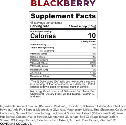 REDMOND Re-Lyte Immunity, Multivitamin Blend (BlackBerry)