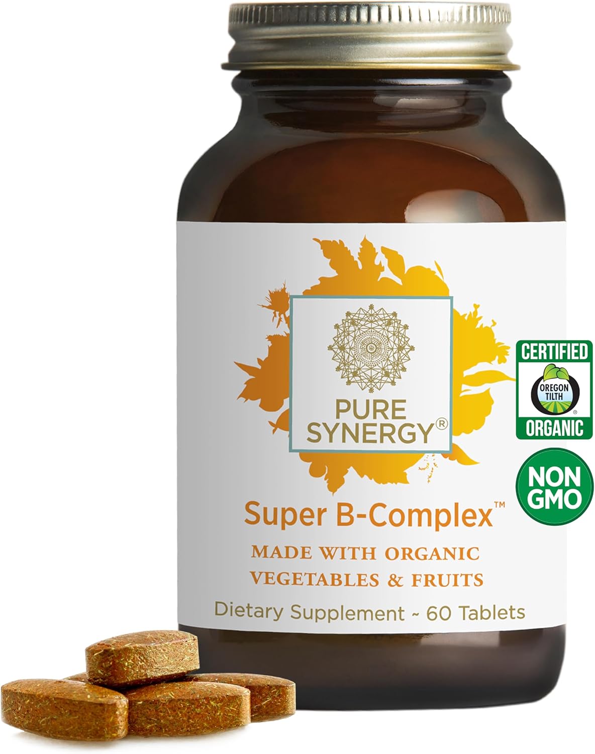 PURE SYNERGY Super B-Complex - 60 Tablets - görsel 1