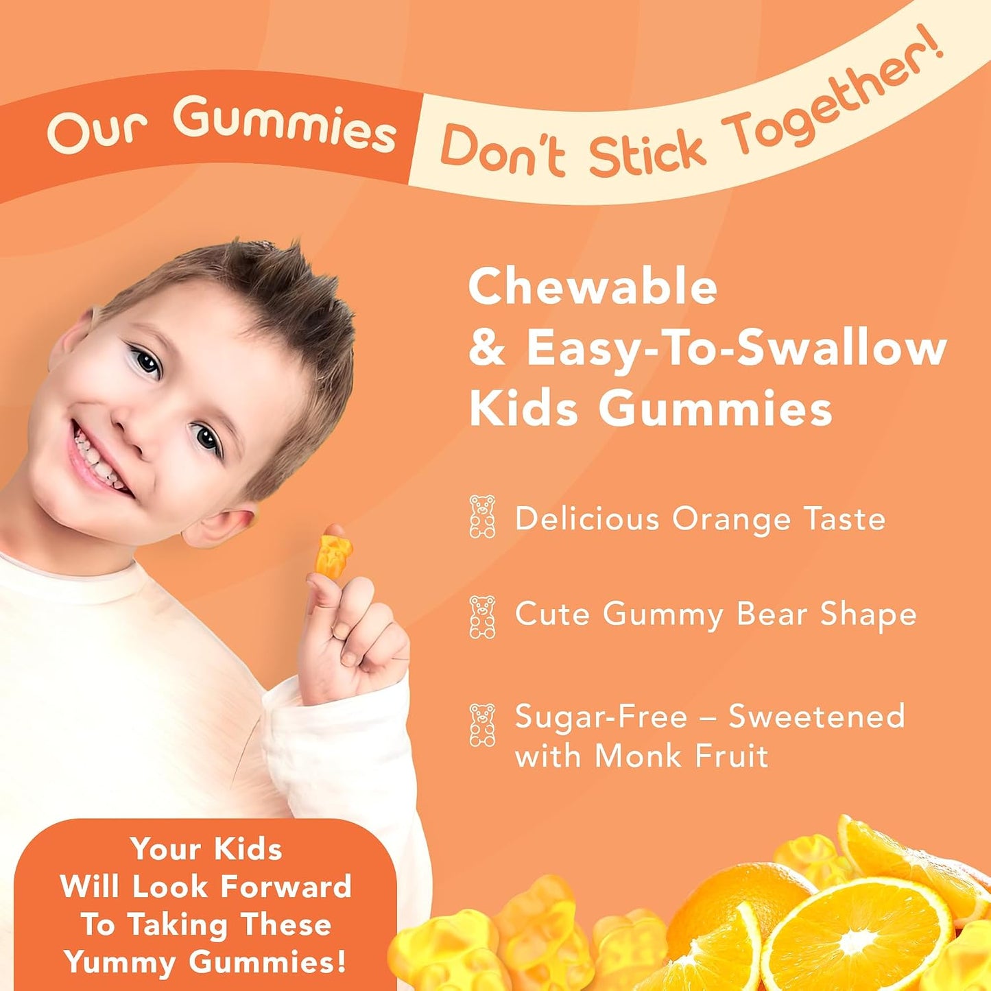 GOJOY NATURALS Kids Focus Gummies – Saffron, Magnesium Glycinate, L-Theanine and Inositol Supplement for Focus and Calm - görsel 7