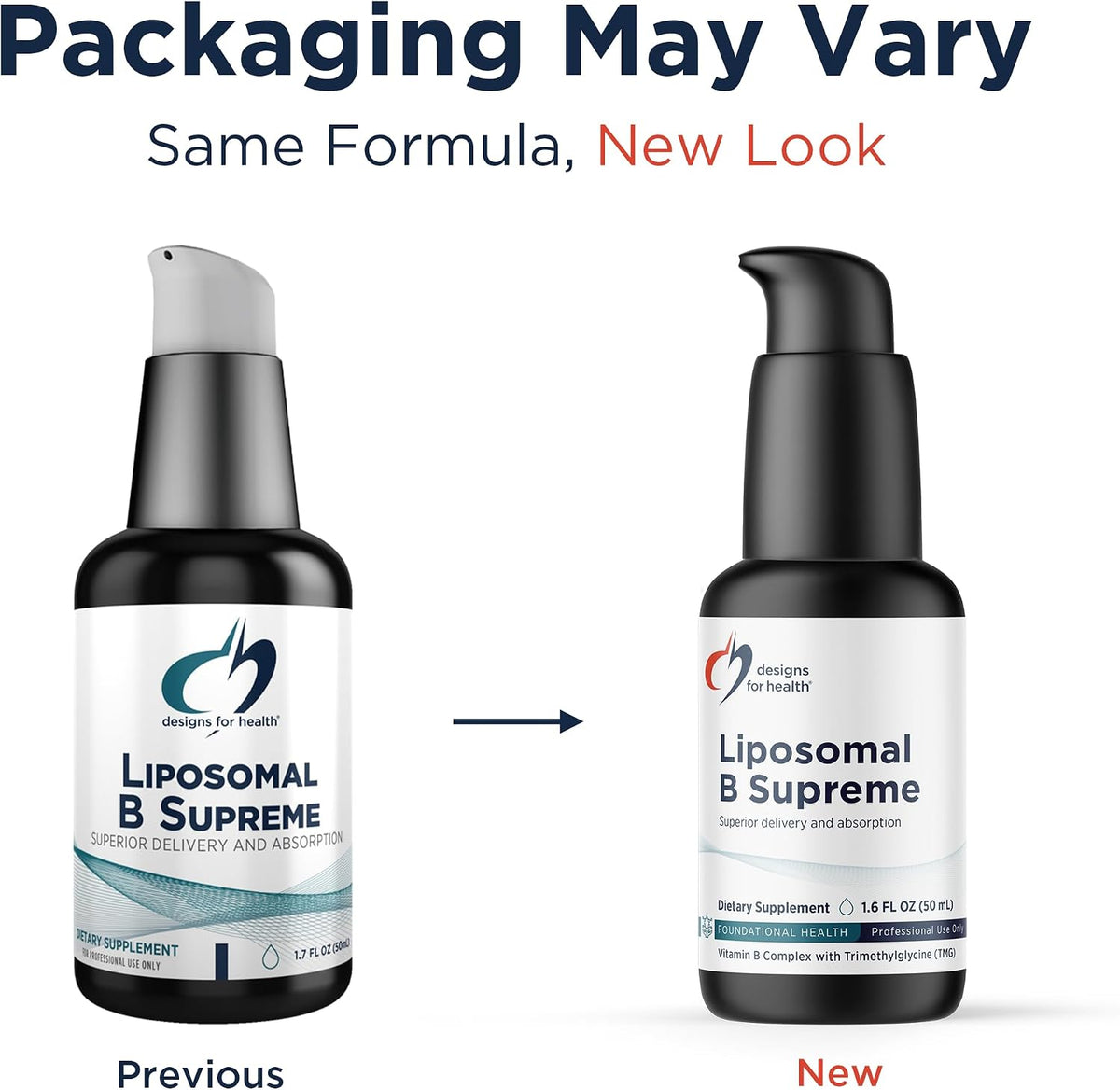 Designs for Health Liposomal B Supreme - Liquid B Vitamin Complex with Enhanced Absorption - Folate, Vitamin B12, B6, Biotin, TMG & More - Oral Delivery Pump with Citrus Flavour (50 Servings / 50 ml) - görsel 4