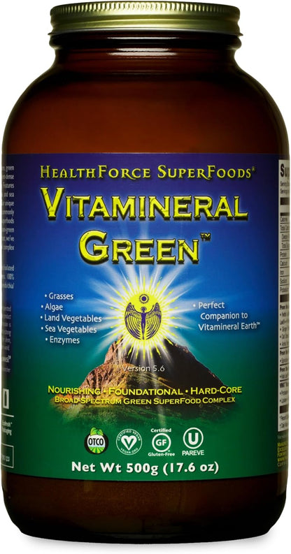 HEALTHFORCE SUPERFOODS Vitamineral Green – Mineral Food Supplement for Immune & Thyroid Support (500g)