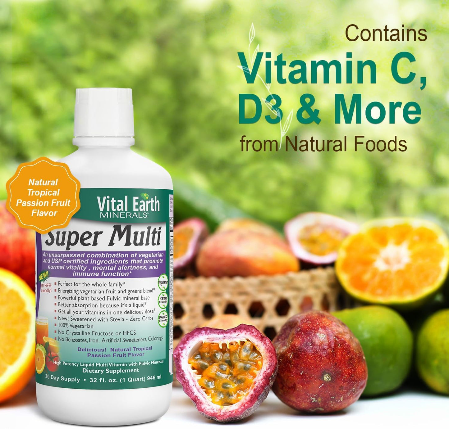 Vital Earth Minerals Detox & Wellness Support – Fulvic Humic Blend with over 70 Trace Minerals & Liquid Multivitamin, 946 ml Each - görsel 6