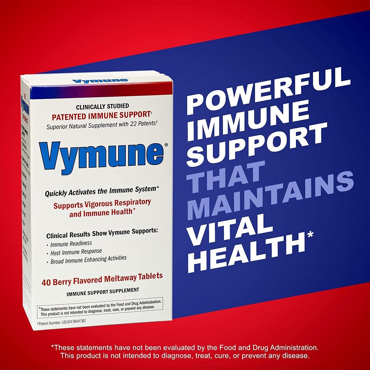 Vymune Amino-Acid Advanced Immune Support Supplement – Berry Flavoured Meltaway Tablets - görsel 7