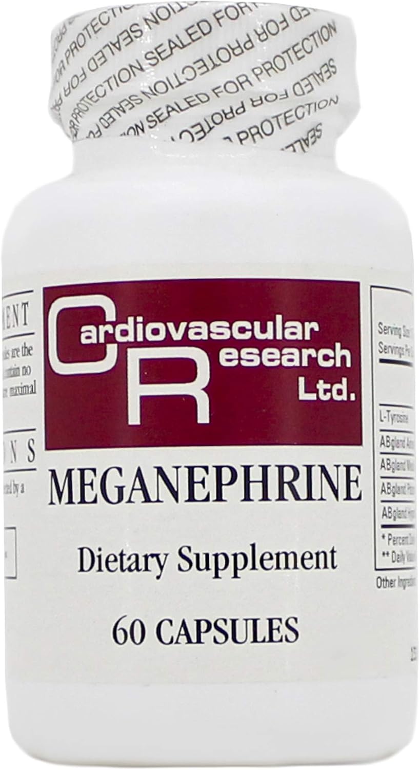 Meganephrine 60 Capsules - 3 Pack - Ecological Formulae/Cardiovascular Research - görsel 1