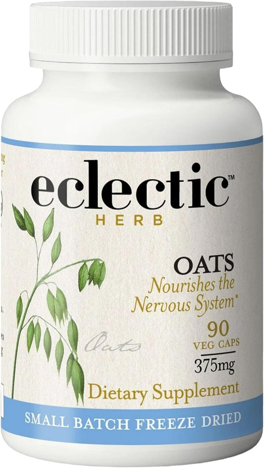 Organic Oats Capsules | Milky Green Oats Avena Sativa for Nervous System Support