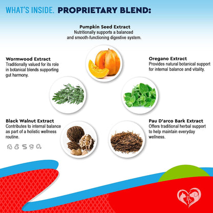 Natural Intestinal Defence for Dogs, Puppies & Cats – Herbal Cleanse with Wormwood & Black Walnut