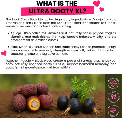 Curvy Fruit Maximise Your Bottom Growth - Aguaje & Black Maca Root Powder (139 g, 31-Day Supply)