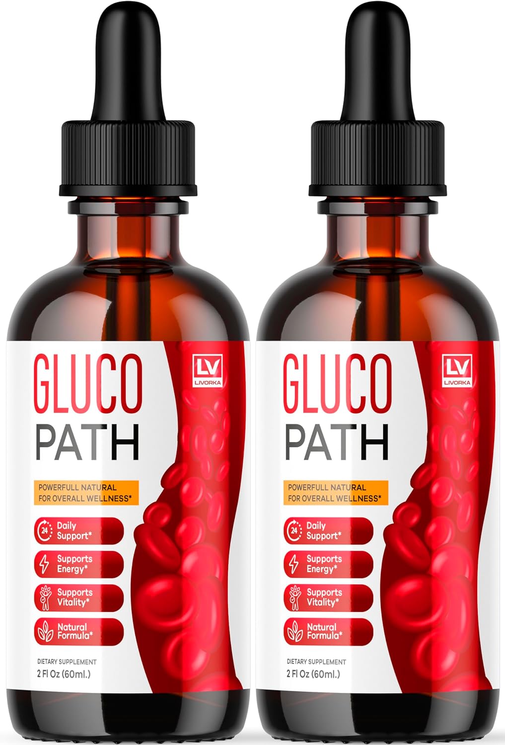 Glucopath Drops – Official Premium Formula Liquid Supplement (2-Pack, 2-Month Supply) - görsel 1
