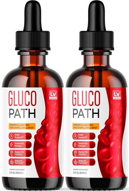 Glucopath Drops – Official Premium Formula Liquid Supplement (2-Pack, 2-Month Supply)