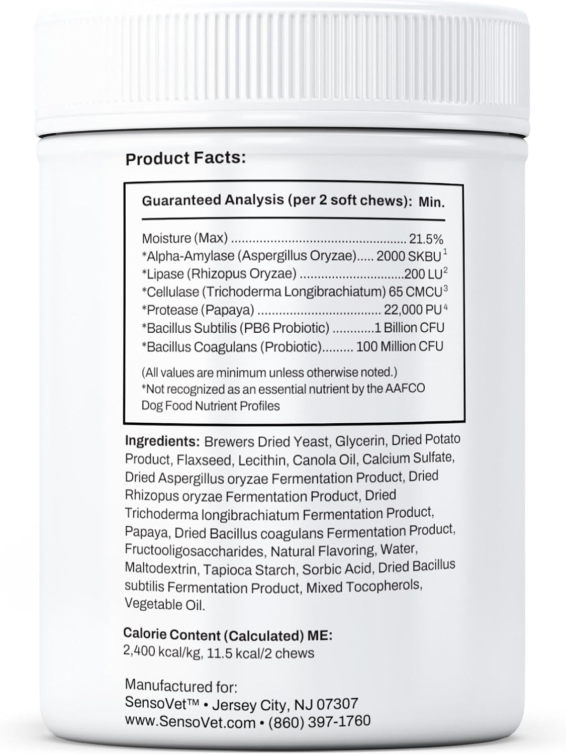 SensoVet Probiotics for Dogs with Prebiotics and Digestive Enzymes - görsel 8