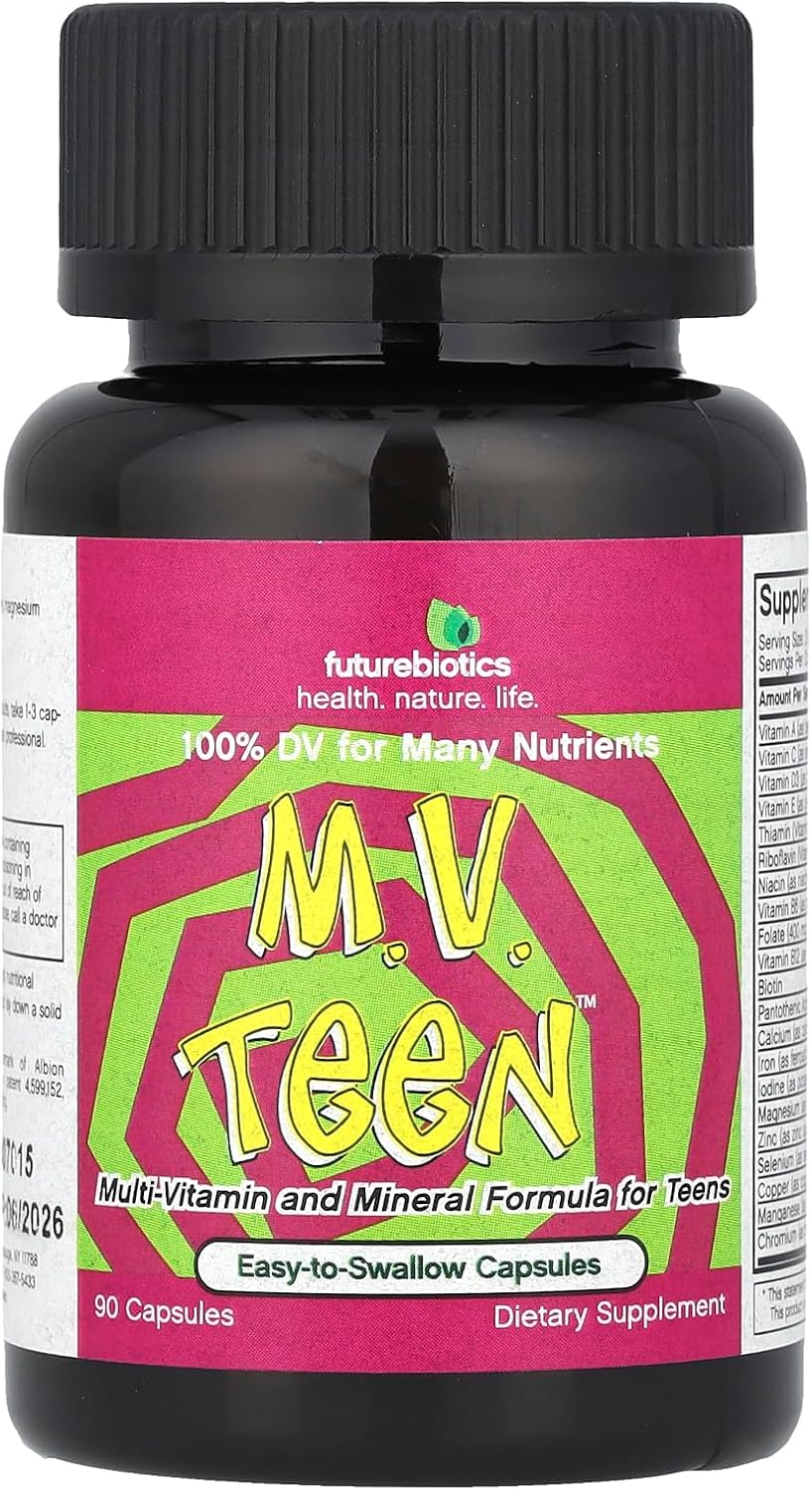 Futurebiotics M.V. Teen Multivitamin – 90 Vegetarian Capsules - görsel 1